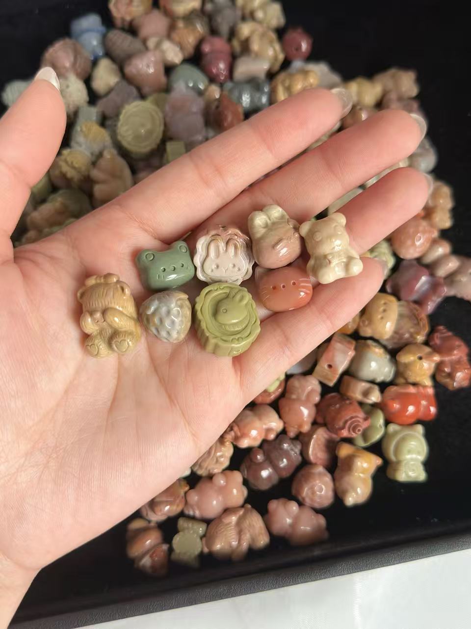 Alashan Agate Bead Charms – Random Mix Match | Natural Charm Blind Box | Stone Beads, Mixed Colors & Styles | DIY Jewelry Supplies