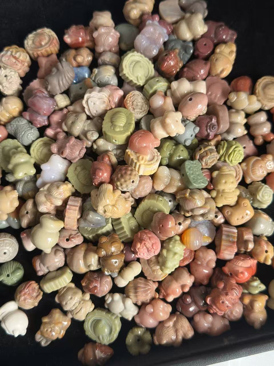 Alashan Agate Bead Charms – Random Mix Match | Natural Charm Blind Box | Stone Beads, Mixed Colors & Styles | DIY Jewelry Supplies