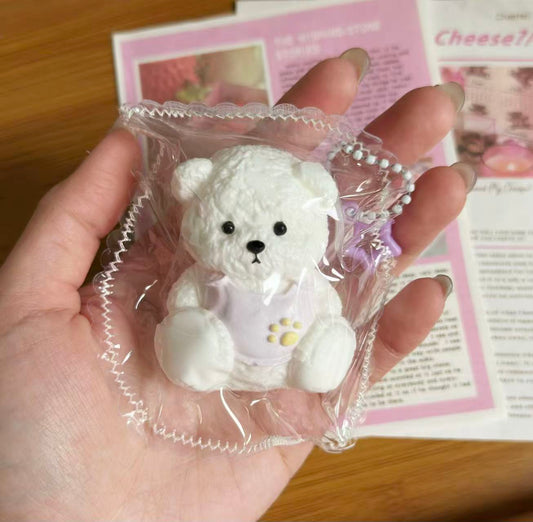 Lina Bear Handmade Squishy Toy | Stress Reliever | Unique Fun | Handmade Slime Toy | Gift Idea