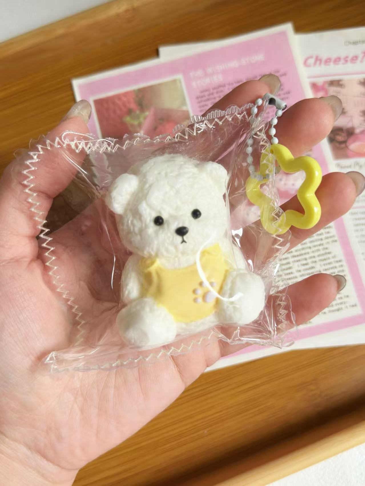 Lina Bear Handmade Squishy Toy | Stress Reliever | Unique Fun | Handmade Slime Toy | Gift Idea