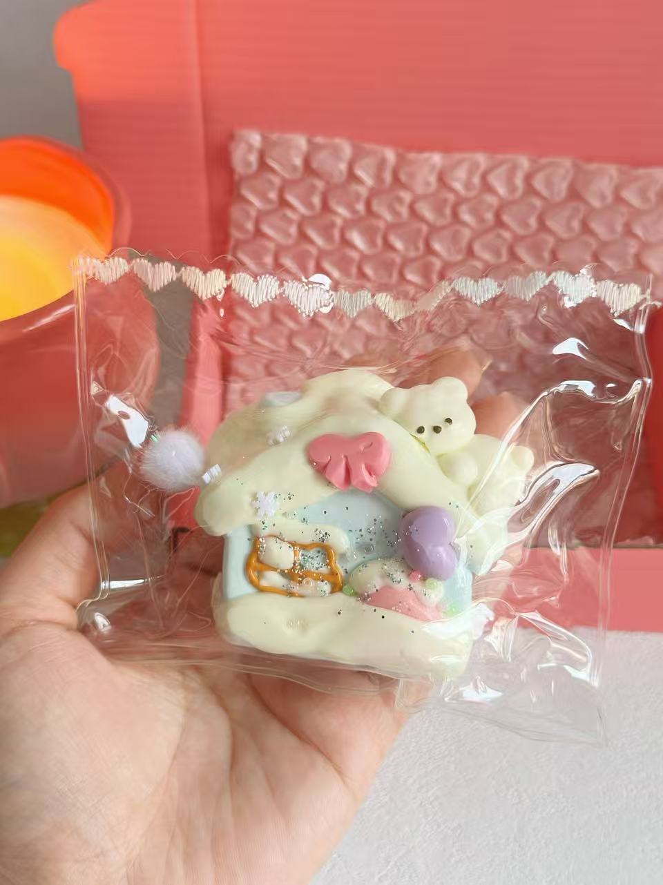 Little House Taba Squishy Toy | Stress Reliever | Unique Fun | Handmade Slime Toy