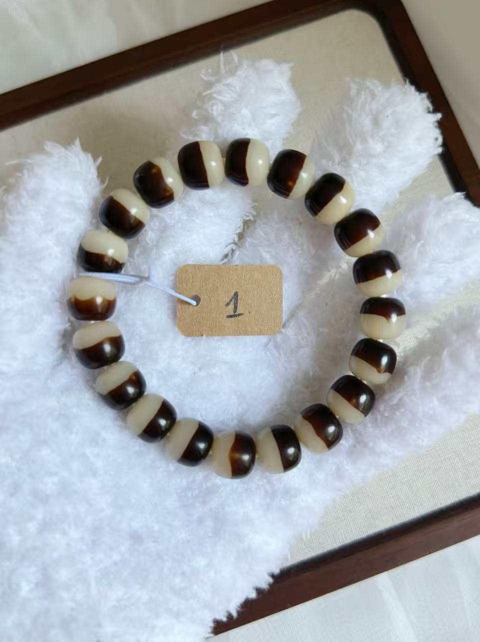 12mm雪顶咖啡桶珠 Bodhi Root Bracelet | Prayer Beads | Handmade Bracelet | Natural Bodhi Root