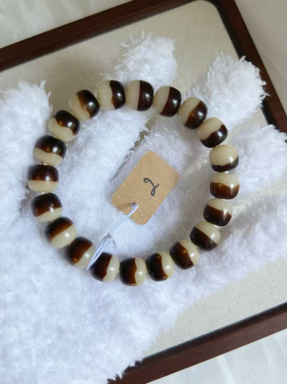 12mm雪顶咖啡桶珠 Bodhi Root Bracelet | Prayer Beads | Handmade Bracelet | Natural Bodhi Root