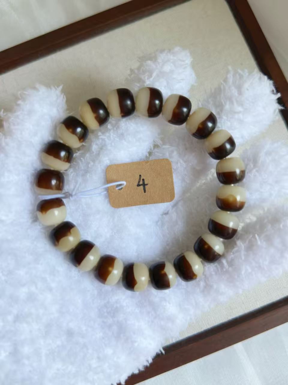 12mm雪顶咖啡桶珠 Bodhi Root Bracelet | Prayer Beads | Handmade Bracelet | Natural Bodhi Root