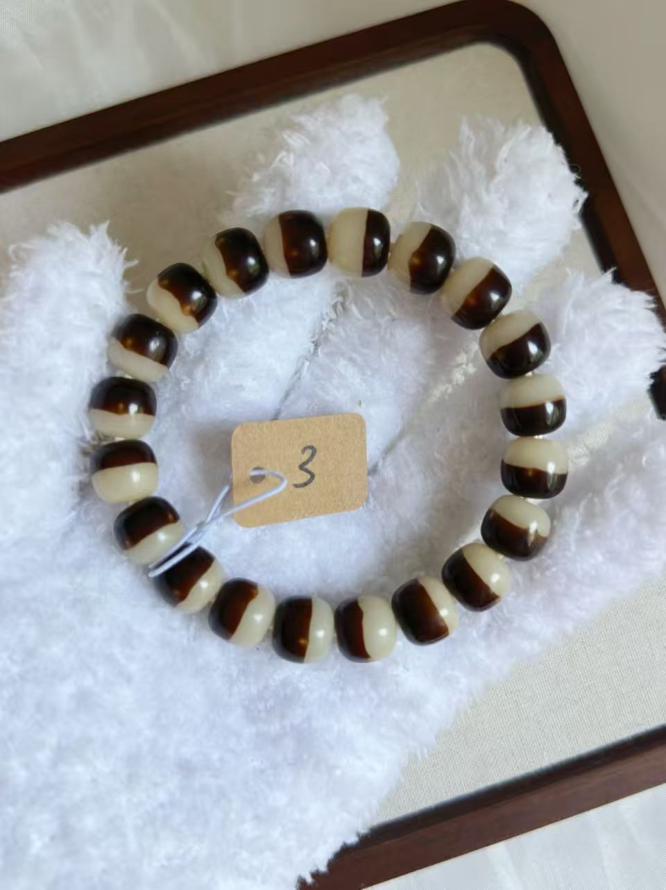 12mm雪顶咖啡桶珠 Bodhi Root Bracelet | Prayer Beads | Handmade Bracelet | Natural Bodhi Root