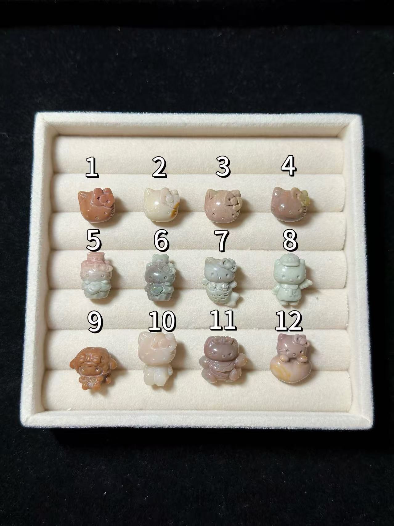 SR 6 Alashan Agate Bead Charms | Natural Stone Beads, Mixed Colors & Styles | DIY Jewelry Supplies
