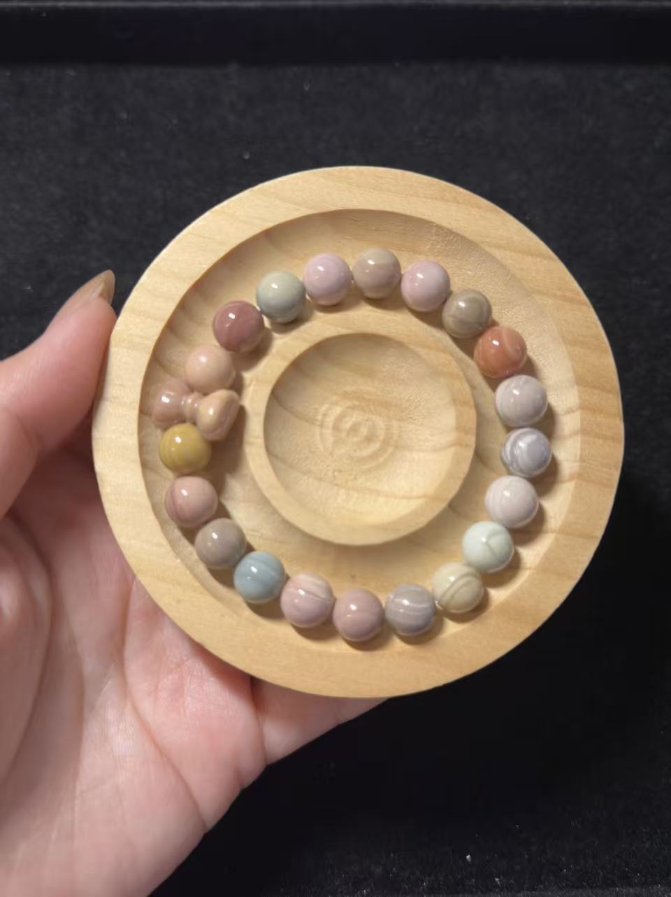 9mm Fruity Alashan Agate Bead Bracelet with Cute Charm Birthday Gift | Natural stone Handmade Bracelet | Energy Bracelet | Gift for Her