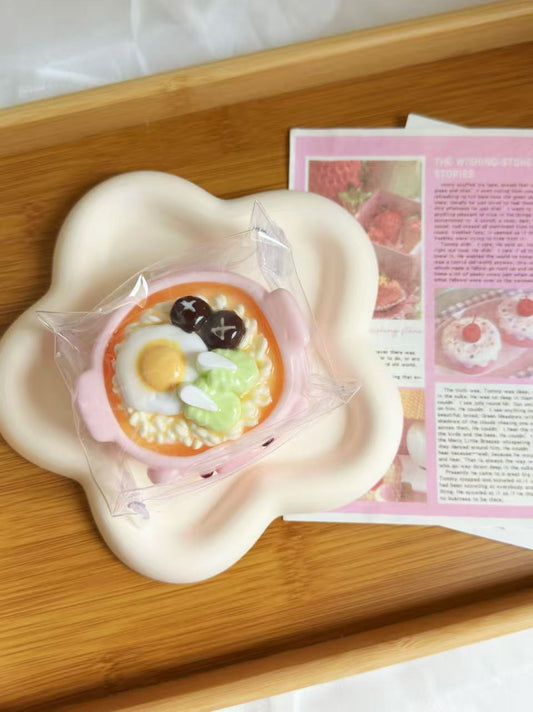 Pig Ramen Bowl Taba Squishy Toy | Stress Reliever | Unique Fun | Handmade Slime Toy