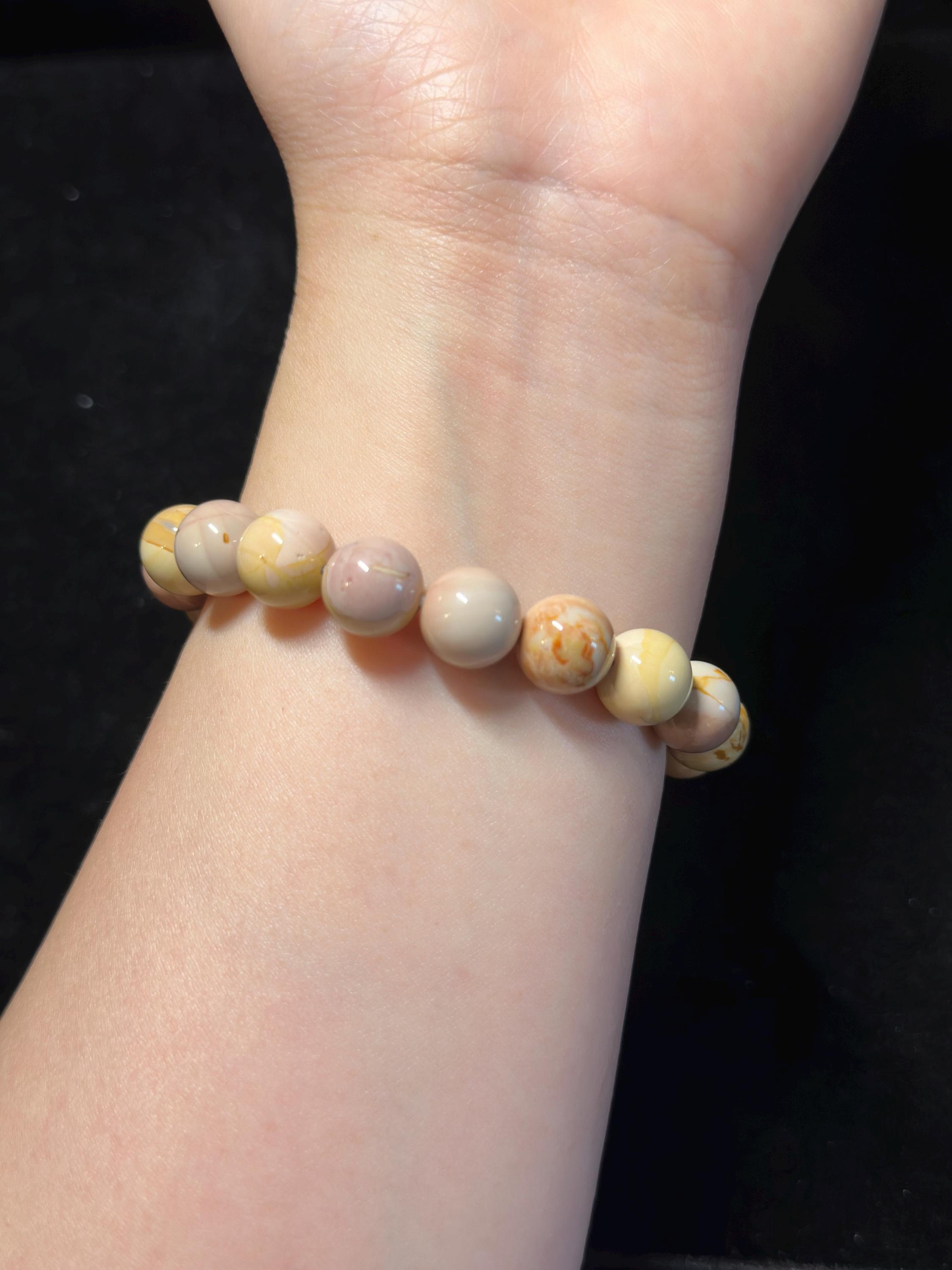 Dreamy Caramel Alashan Agate Handmade Bracelet with Charm | Natural Gemstone Jewelry | Women Accessories | Gift for Her | Textured Stone