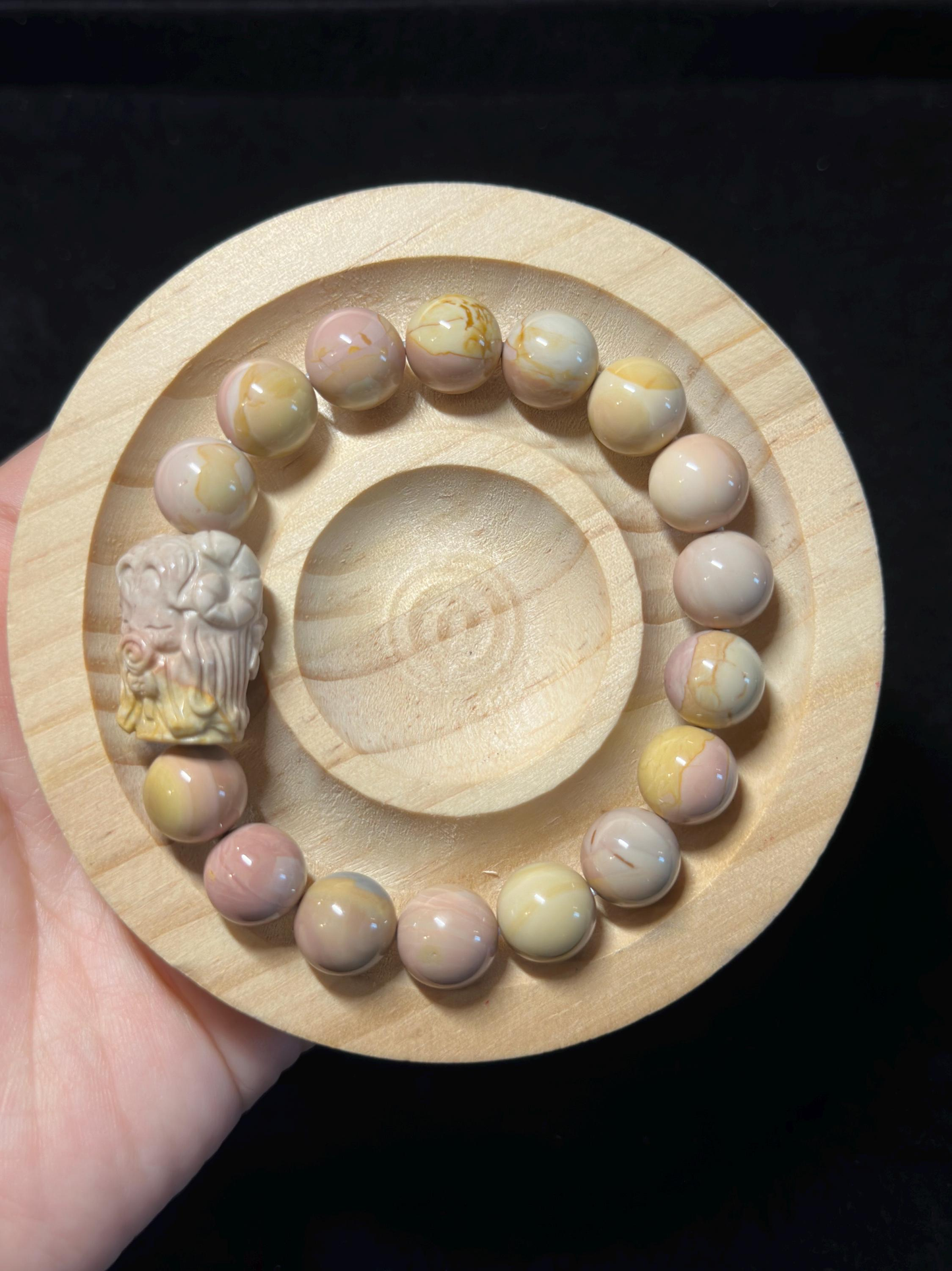 Dreamy Caramel Alashan Agate Handmade Bracelet with Charm | Natural Gemstone Jewelry | Women Accessories | Gift for Her | Textured Stone