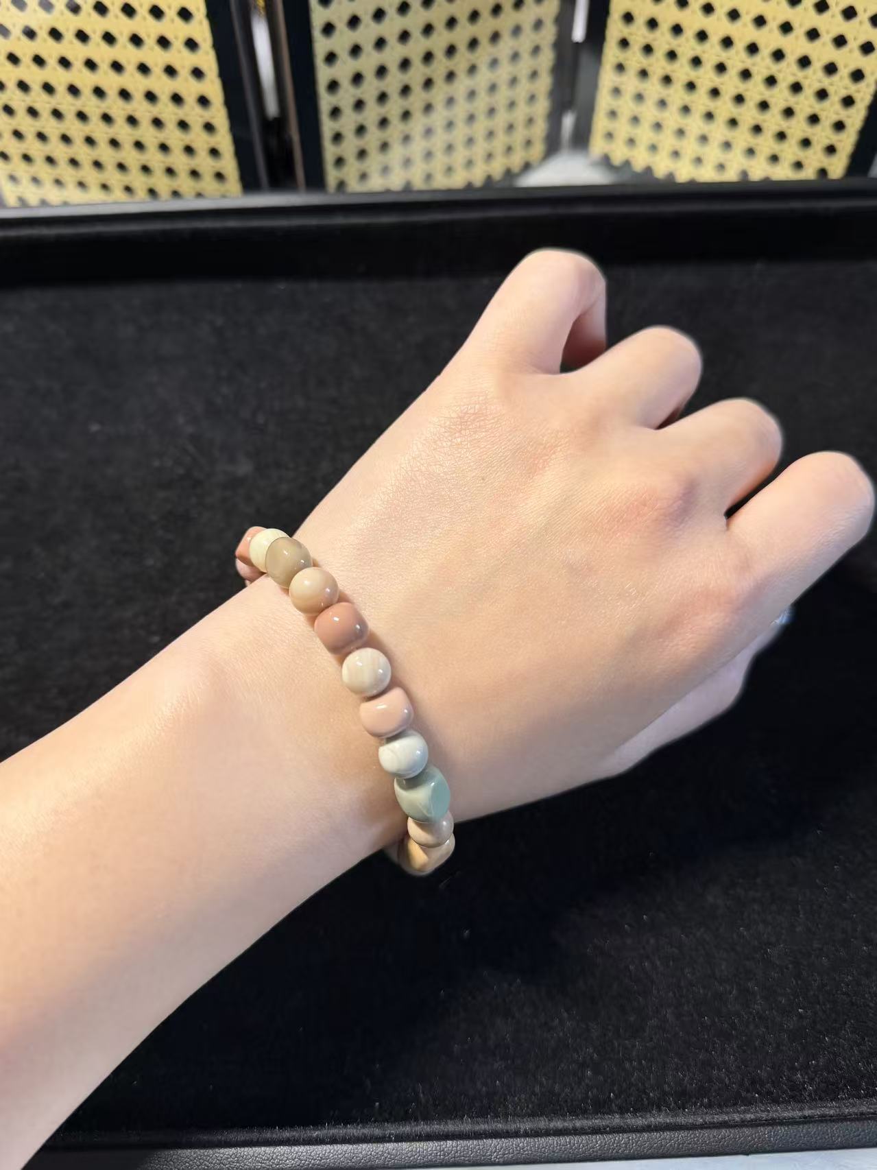 Irregular II Alashan Agate Bead Bracelet | Handmade Jewelry | Gemstone Accessories | Gift for Her (Copy)