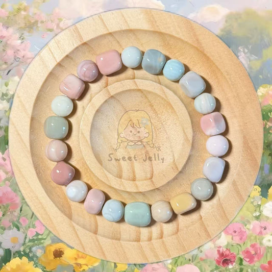 Irregular II Alashan Agate Bead Bracelet | Handmade Jewelry | Gemstone Accessories | Gift for Her (Copy)