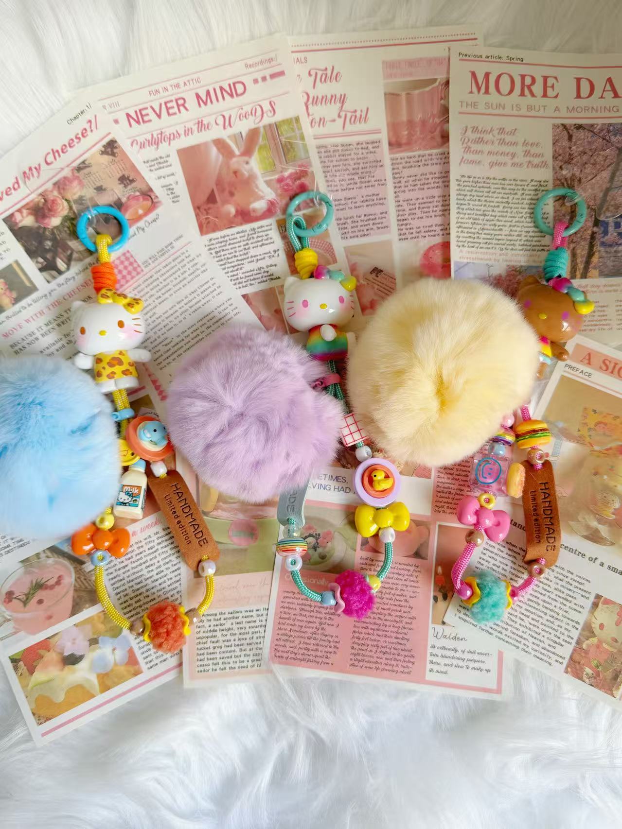 Kawaii KT Phone Charm – Soft, Cute & Perfect for Any Phone