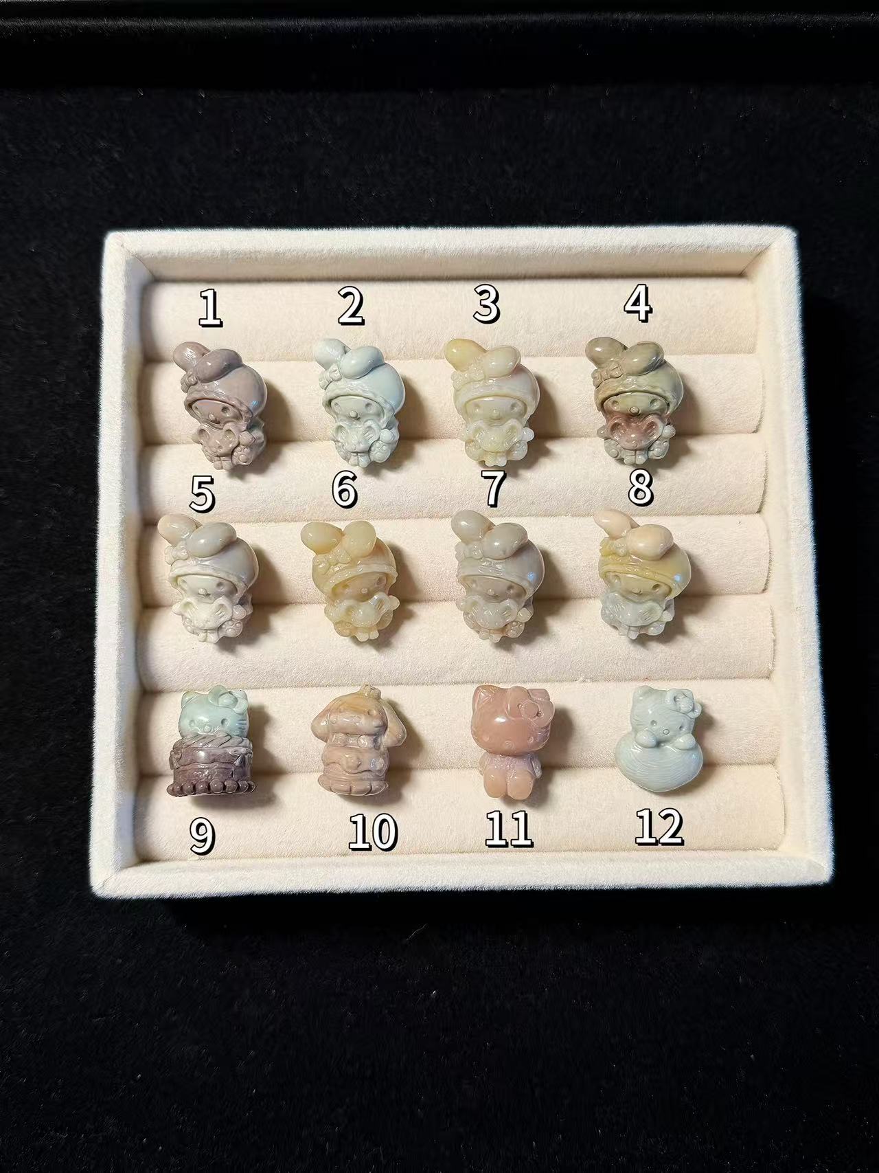 SR 9 Alashan Agate Bead Charms | Natural Stone Beads, Mixed Colors & Styles | DIY Jewelry Supplies