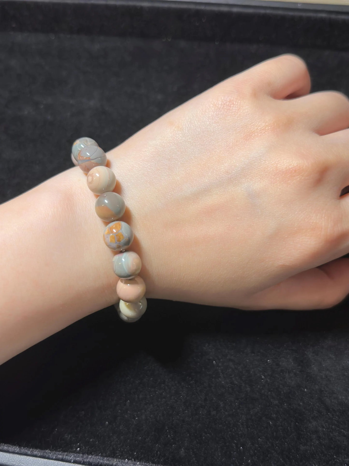 Exploded Dreamy Alashan Agate Beads Bracelet with Charm | Gemstone | Design Bracelet | Handmade Jewelry | DIY | Gift Idea