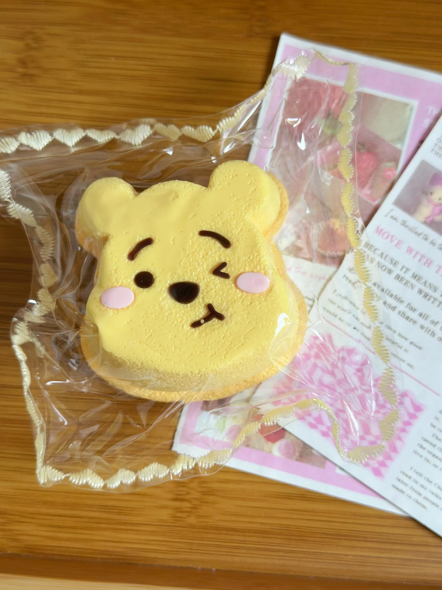 Winnie Family Pudding Handmade Taba Squishy Toy | Stress Reliever | Unique Fun | Handmade Slime Toy