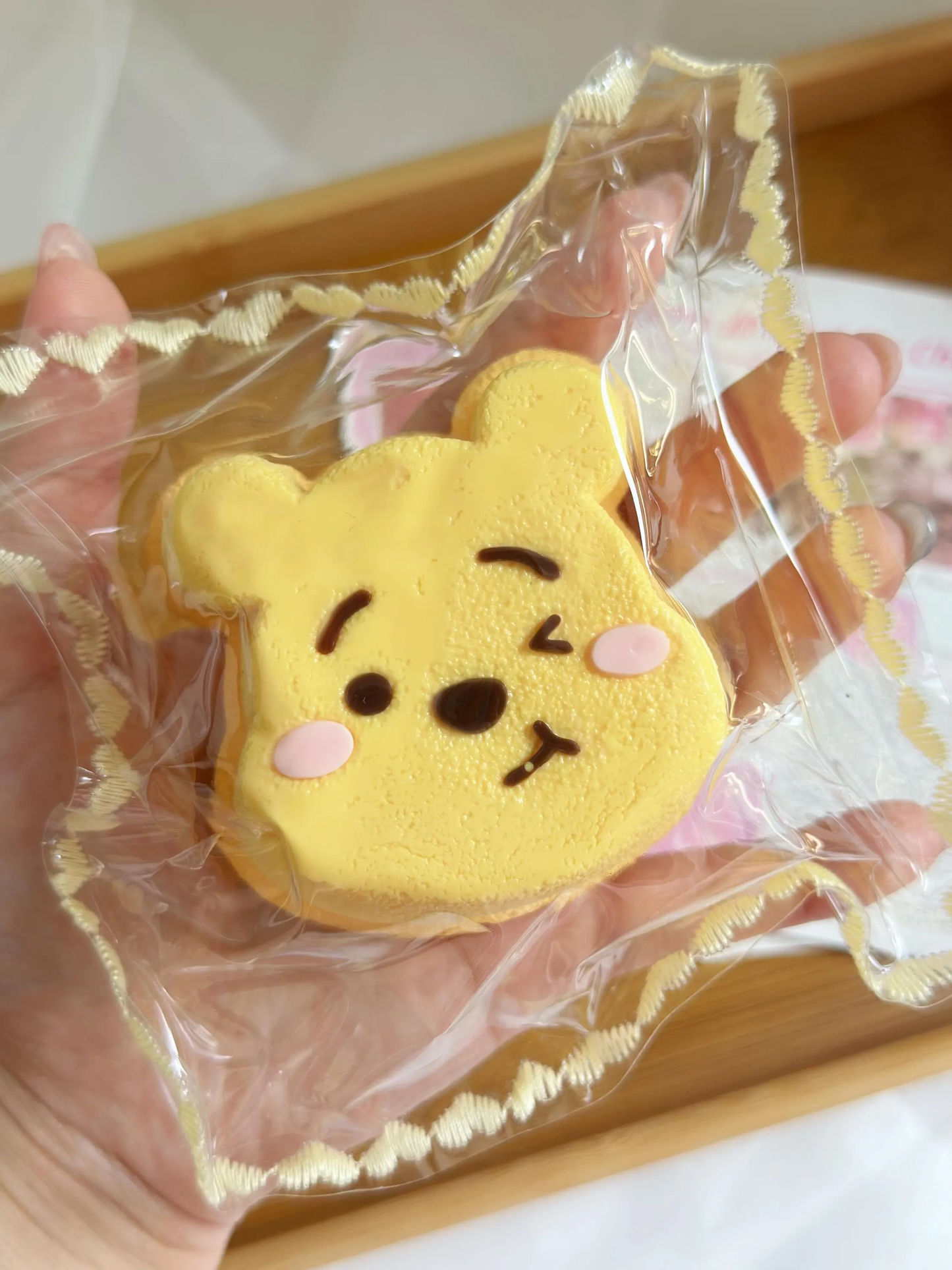 Winnie Family Pudding Handmade Taba Squishy Toy | Stress Reliever | Unique Fun | Handmade Slime Toy