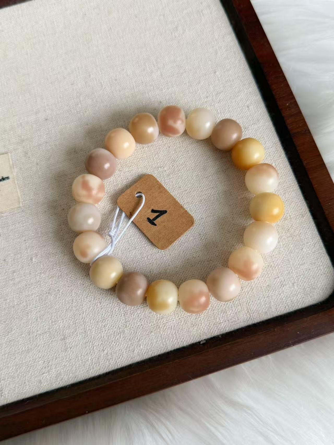 13mm花皮苹果珠 Bodhi Root Bracelet | Prayer Beads | Handmade Bracelet | Natural Bodhi Root