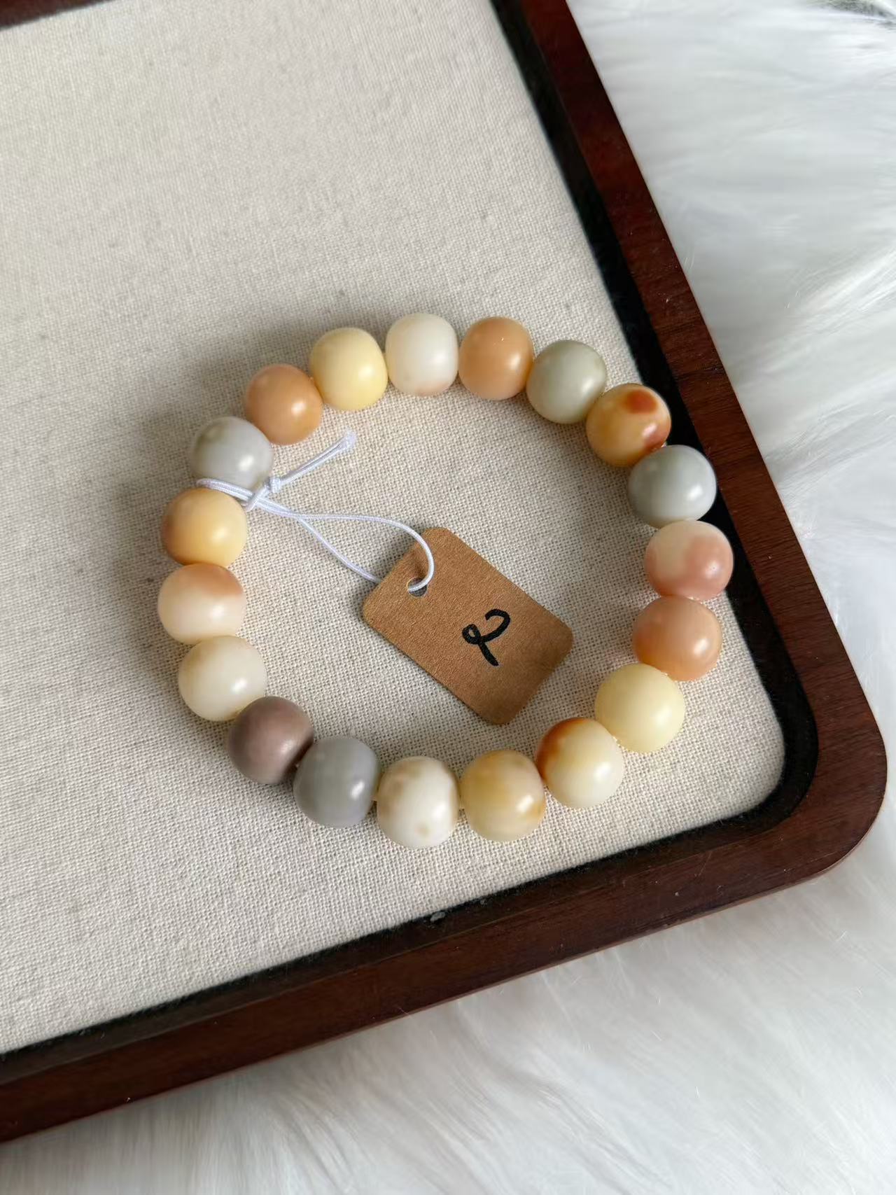 13mm花皮苹果珠 Bodhi Root Bracelet | Prayer Beads | Handmade Bracelet | Natural Bodhi Root