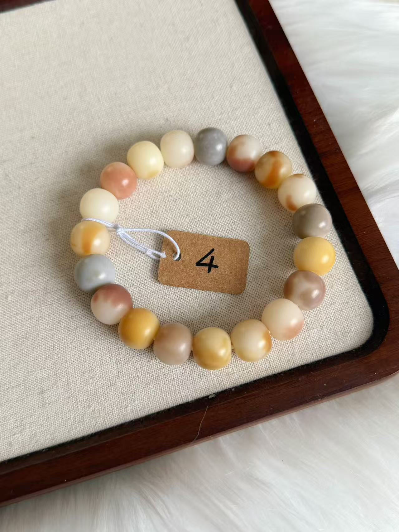 13mm花皮苹果珠 Bodhi Root Bracelet | Prayer Beads | Handmade Bracelet | Natural Bodhi Root