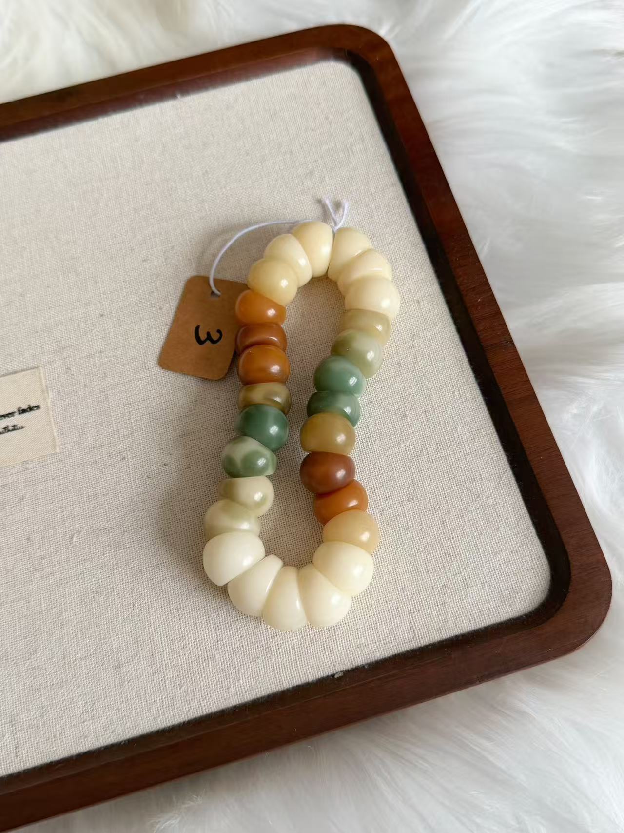 14mm蒜瓣 Bodhi Root Bracelet | Prayer Beads | Handmade Bracelet | Natural Bodhi Root