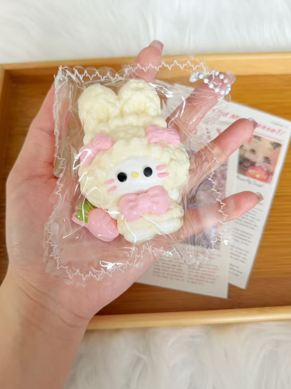 KT Rabbit Handmade Taba Squishy Toy | Stress Reliever | Unique Fun | Slime Toy | Gift Idea