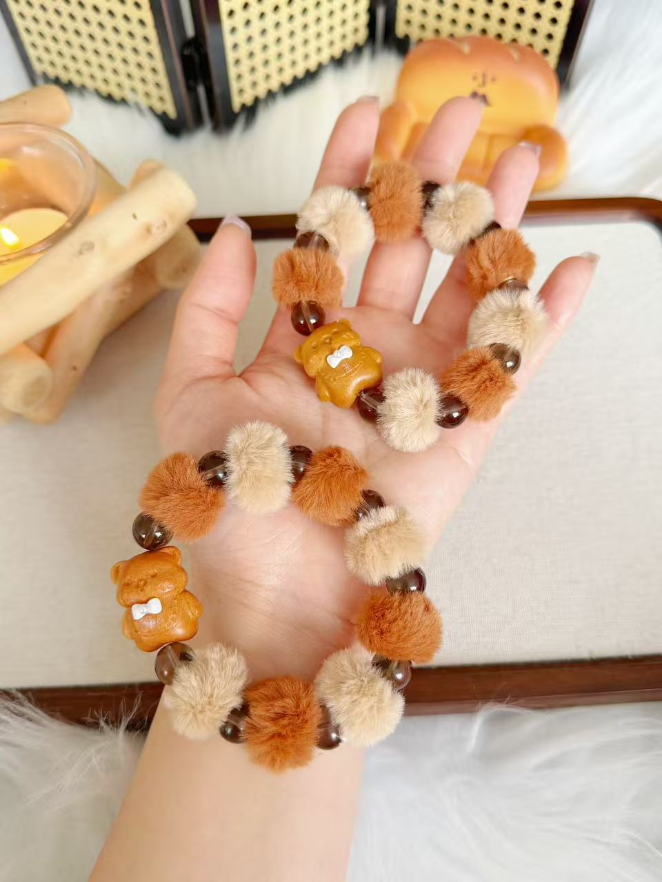 毛绒绒小熊 Design Bracelet | Handmade Bracelet