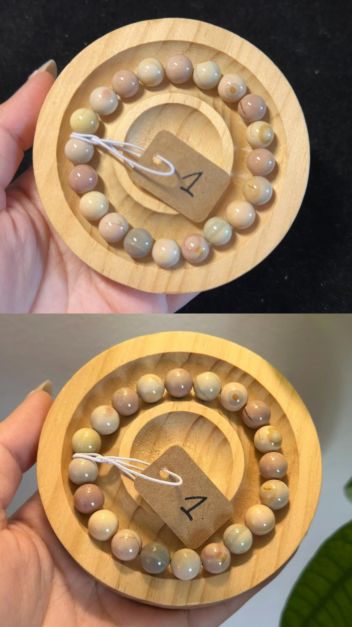 9mm Alashan Agate Raw Bracelet | Natural Gemstone Jewelry | Women Accessories | Gift for Her | DIY | Textured Stone