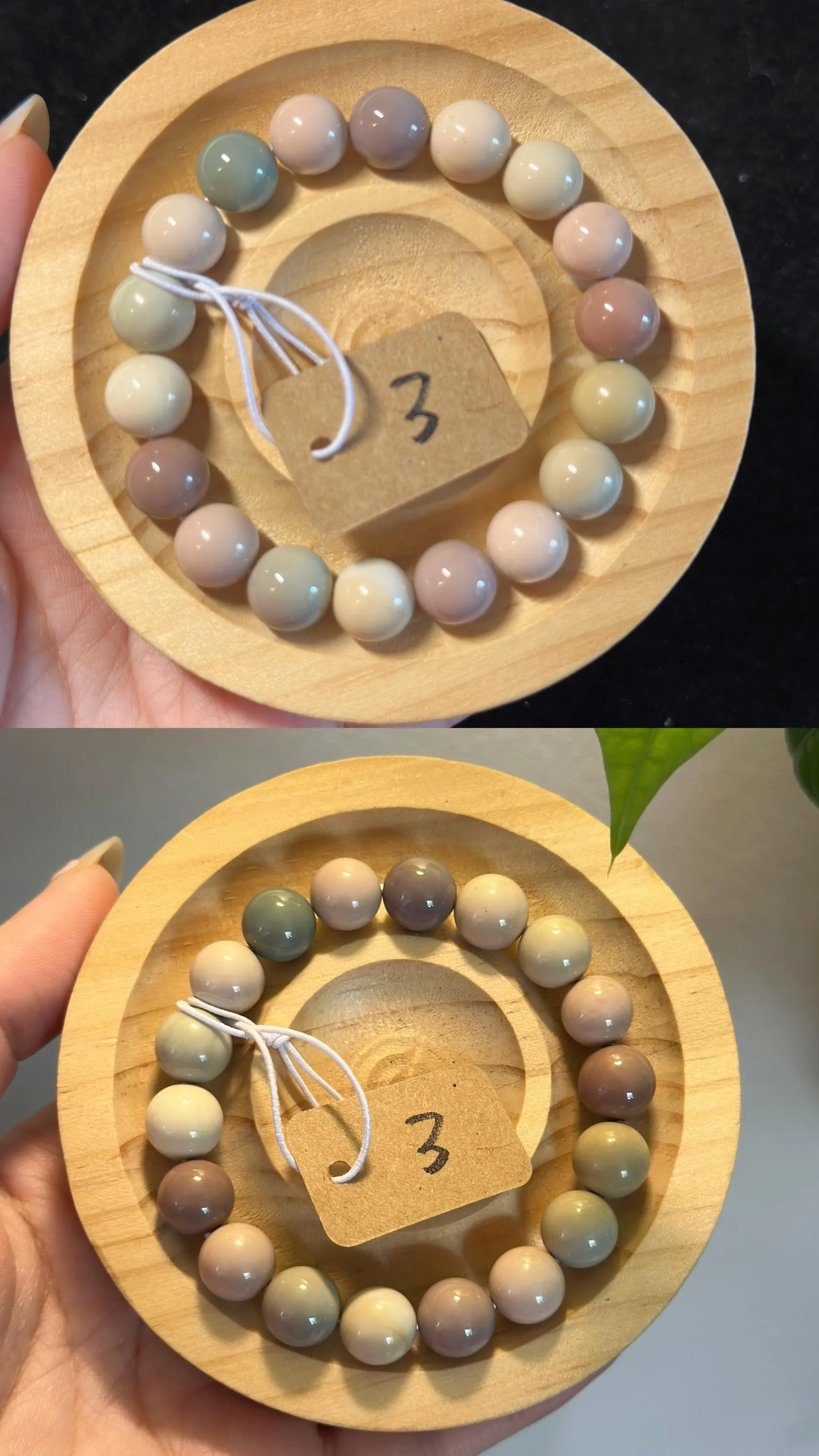 10mm Macaron Pastel Alashan Agate Raw Bracelet | Natural Gemstone Jewelry | Women Accessories | Gift for Her | DIY | Textured Stone