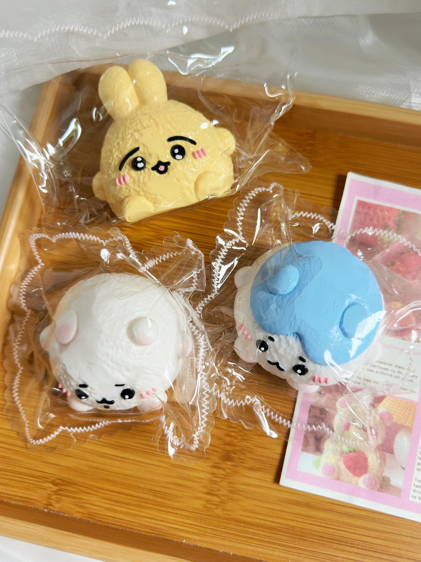 Cutie Chikawa Handmade Taba Squishy Toy | Stress Reliever | Unique Fun | Slime Toy | Gift Idea
