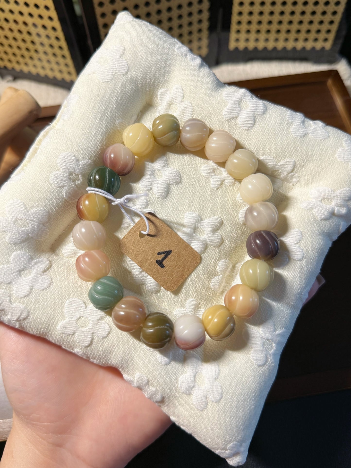 13mm卷卷酥 Bodhi Root Bracelet | Prayer Beads | Handmade Bracelet | Natural Bodhi Root