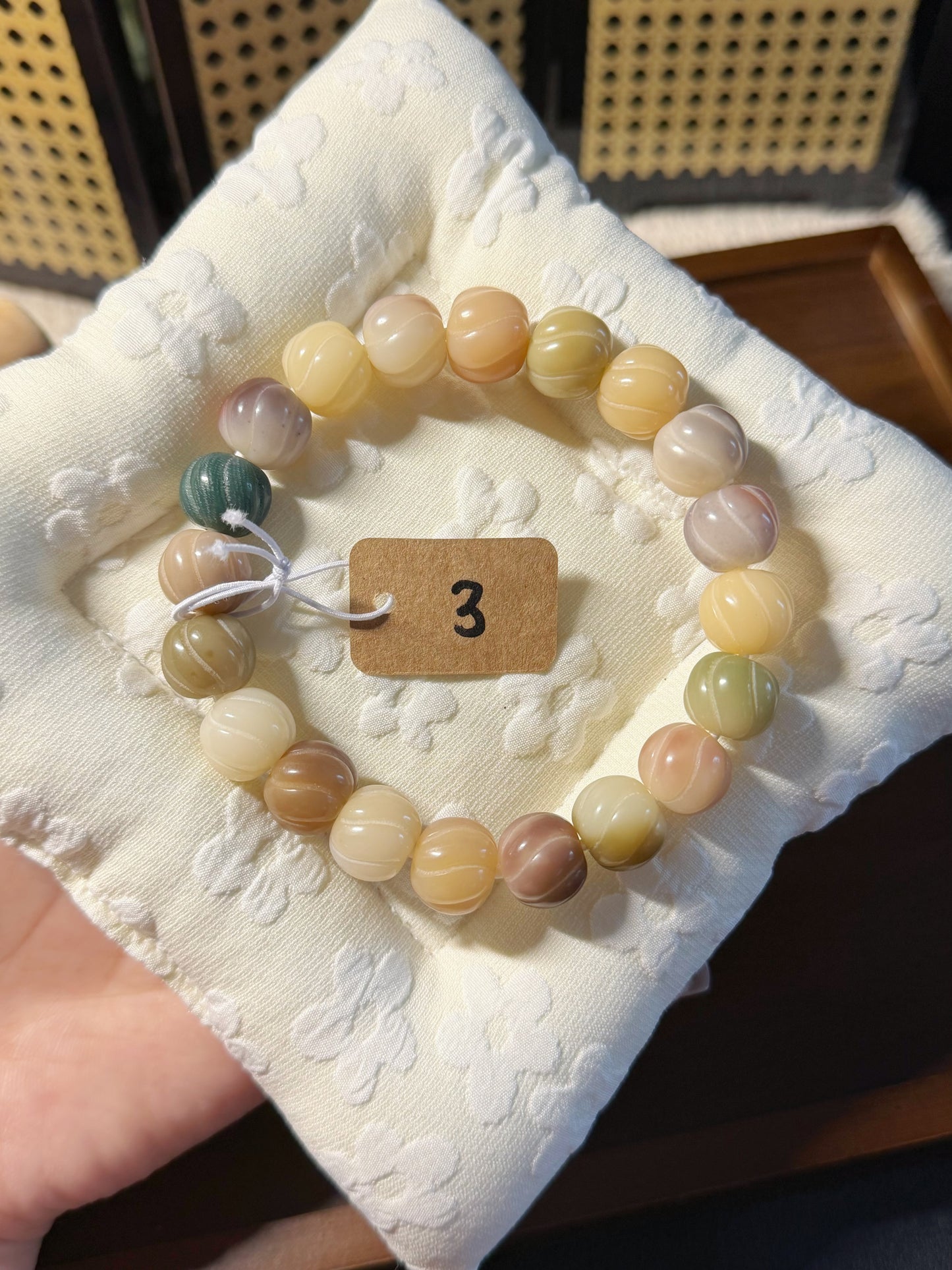 13mm卷卷酥 Bodhi Root Bracelet | Prayer Beads | Handmade Bracelet | Natural Bodhi Root