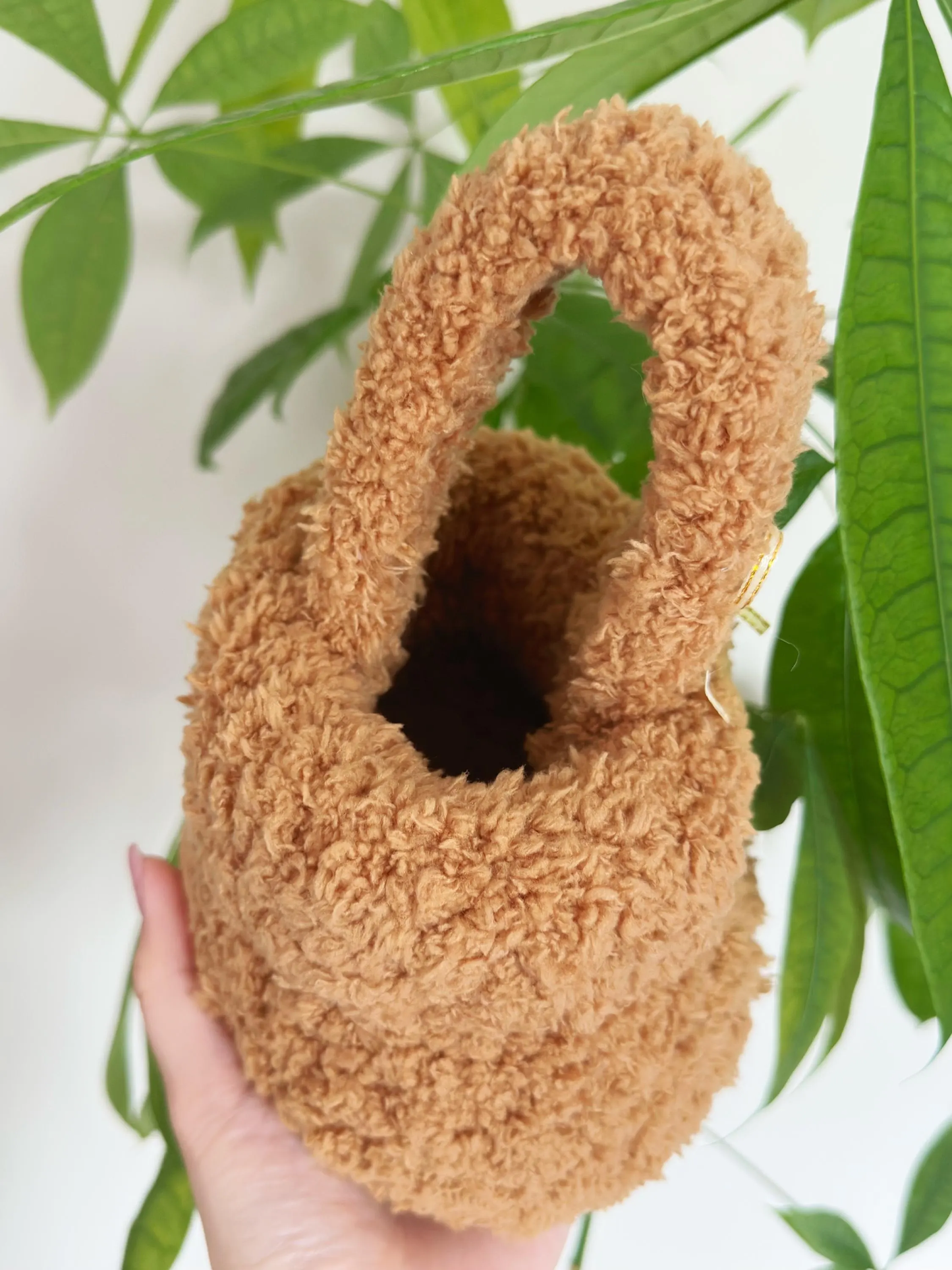 Crochet Bracelet Storage Basket with Handle | Handmade Organizer for Bracelets | Small Jewelry Organizer | Boho Decor | Crochet Bowl
