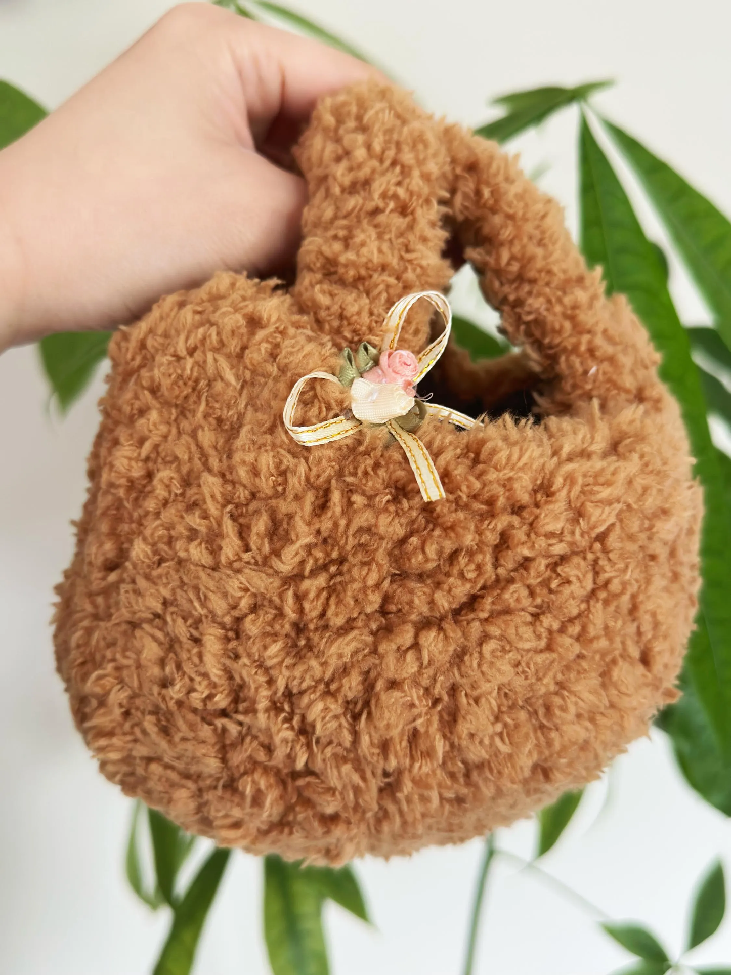 Crochet Bracelet Storage Basket with Handle | Handmade Organizer for Bracelets | Small Jewelry Organizer | Boho Decor | Crochet Bowl