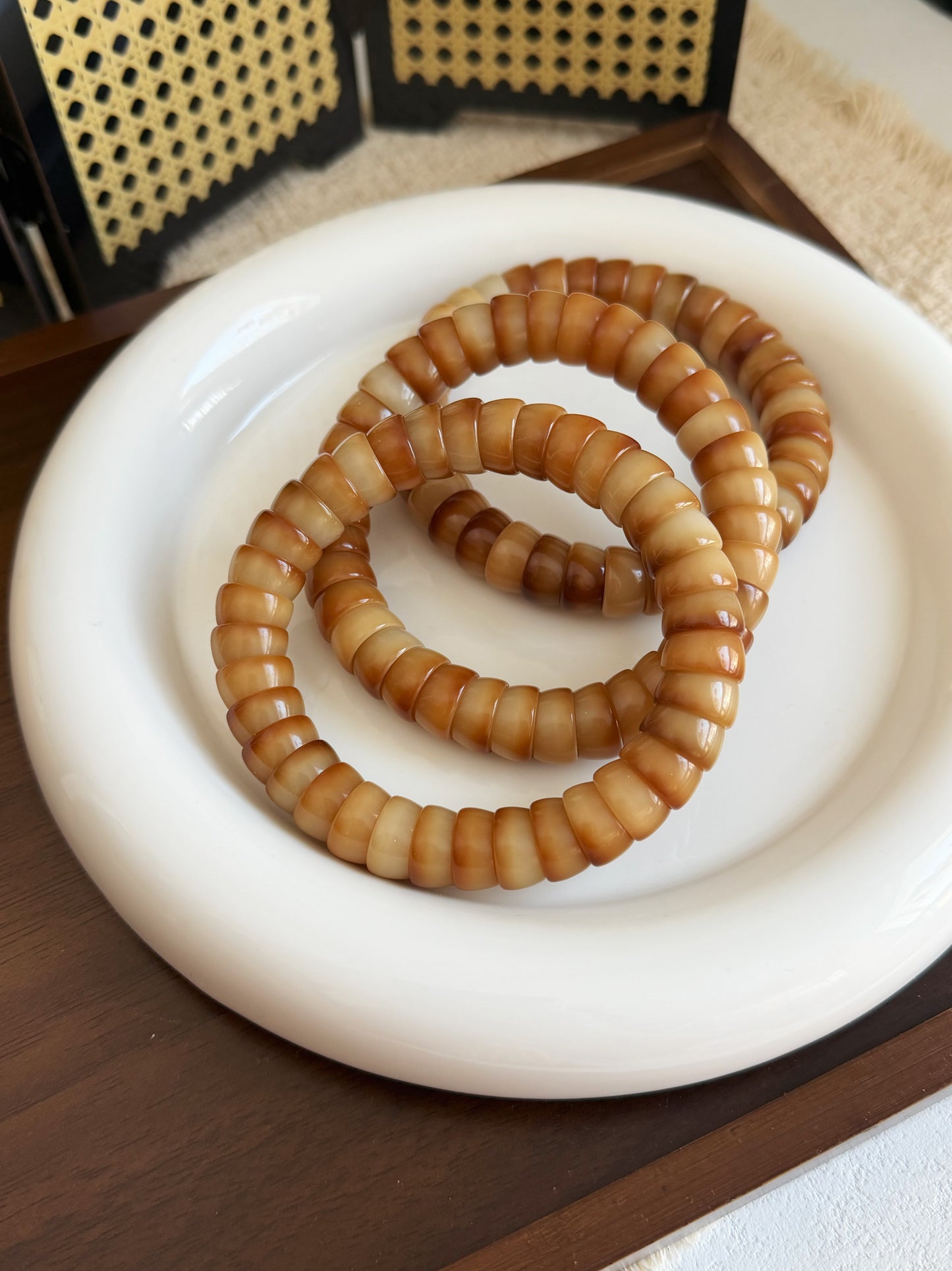 12mm碗肠 Bodhi Root Bracelet | Prayer Beads | Handmade Bracelet | Natural Bodhi Root