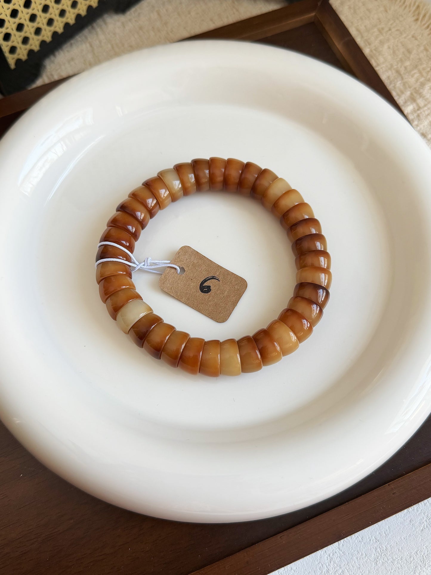 12mm碗肠 Bodhi Root Bracelet | Prayer Beads | Handmade Bracelet | Natural Bodhi Root