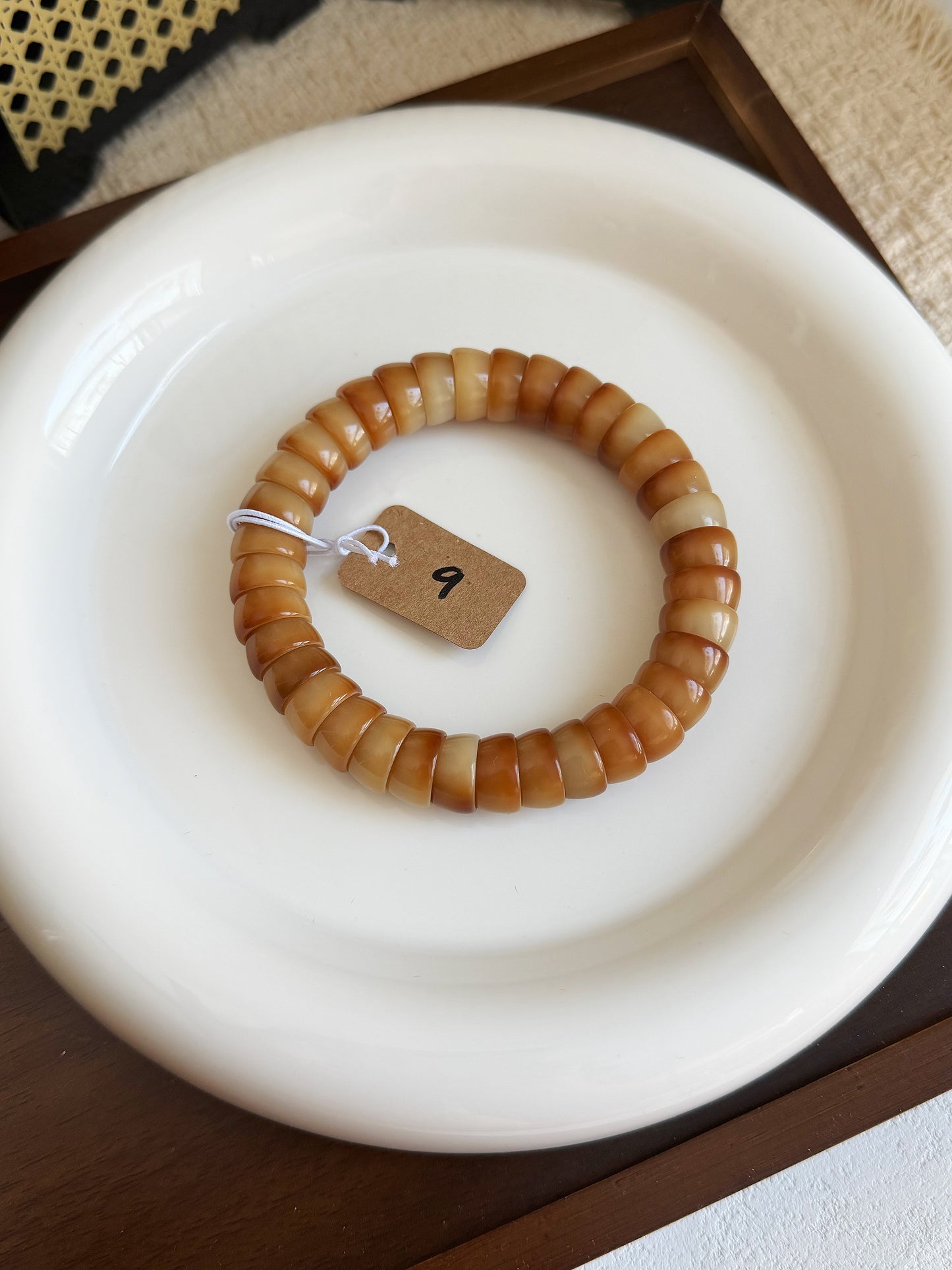 12mm碗肠 Bodhi Root Bracelet | Prayer Beads | Handmade Bracelet | Natural Bodhi Root